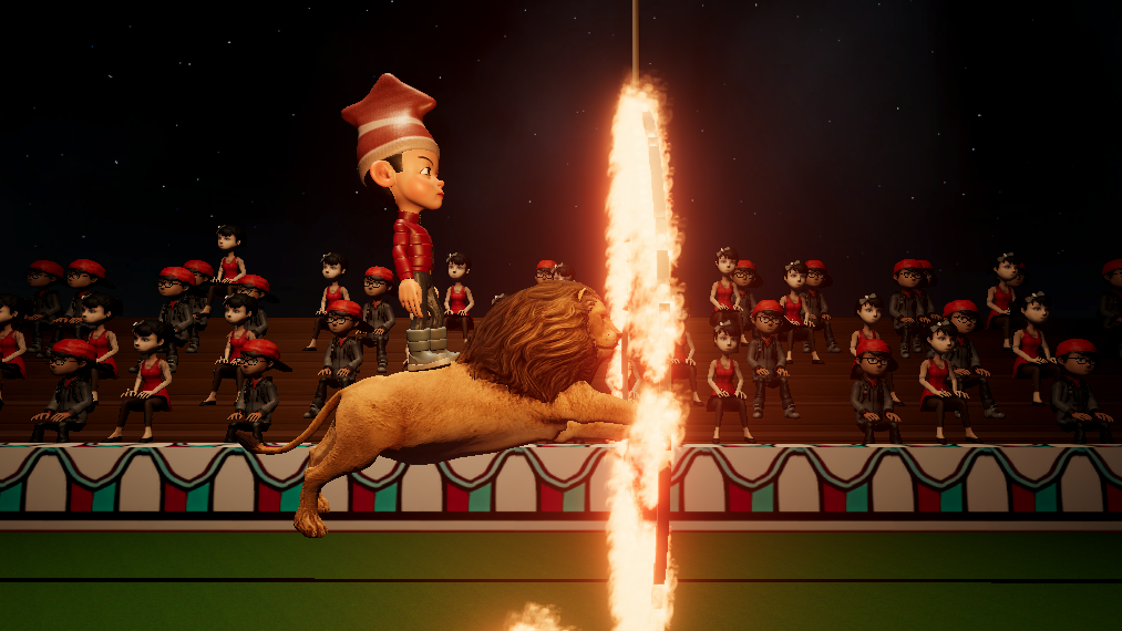 Circus Charlie Game Screenshot